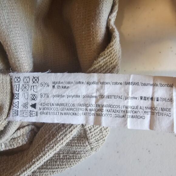 asos Pull & Bear Tan Brown Midi Sleeveless Dress Women's Size S 3302 - Picture 5 of 7